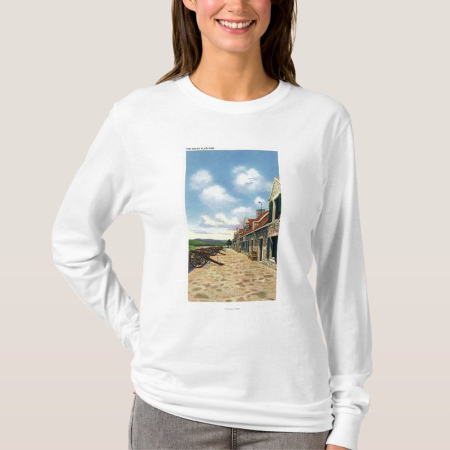 Camiseta Ideia da plataforma sul (Frente)