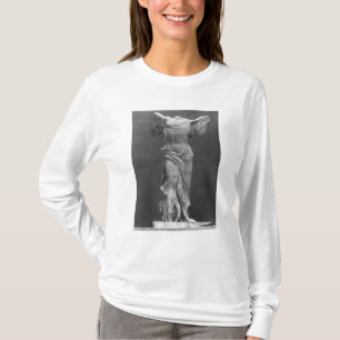 Camiseta Ideia da vitória Samothrace no museu do Louvre