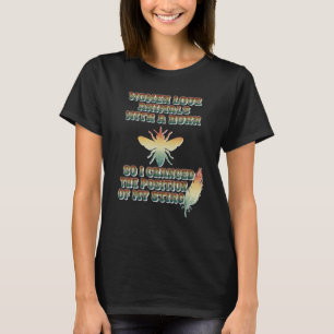 Camiseta Ideia de abelha bonita para apicultor mulher apóia