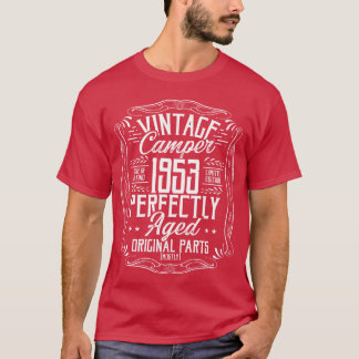 Camiseta Ideia de aniversário de 1953 Camping Scout Camper