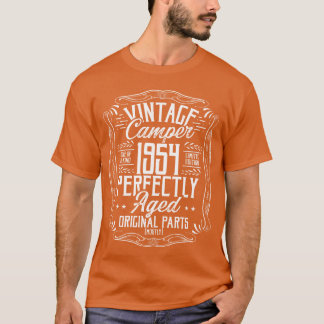 Camiseta Ideia de aniversário de 1954 Camper Escoteiro Acam