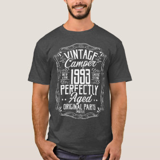 Camiseta Ideia de aniversário de 1993 Camping Escoteiro Cam