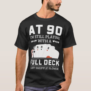 Camiseta Ideia De Aniversário De 90 Anos Do Jogador De Poke