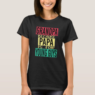 Camiseta Ideia de Avôs para Avô Orgulhoso Avô Retro Masculi
