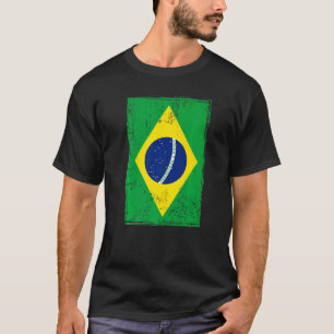 Camiseta Ideia De Bandeira Brasileira Para Homens E Patrimô