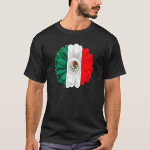 Camiseta Ideia de Bandeira Mexicana Para Mujeres & Dahlia