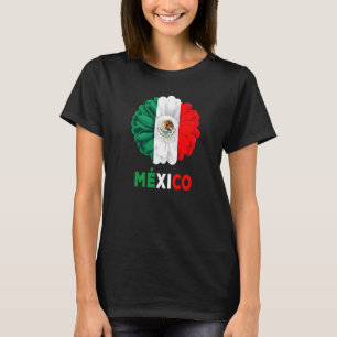 Camiseta Ideia de Bandeira Mexicana Para Mujeres & Dahlia