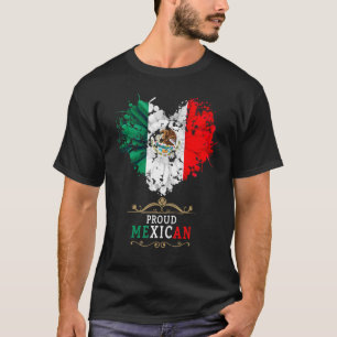 Camiseta Ideia de Bandeira Mexicana Para Mujeres & Dahlia