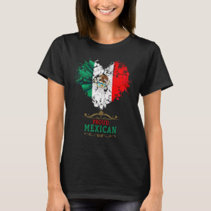 Camiseta Ideia de Bandeira Mexicana Para Mujeres & Dahlia