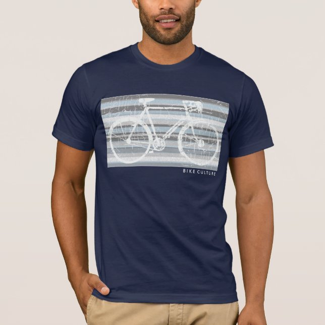 Camiseta ideia de bicicleta de na moda para amantes de bici (Frente)
