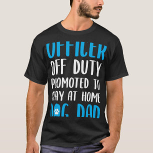 Camiseta Ideia De Cachorro Pai Para Policial