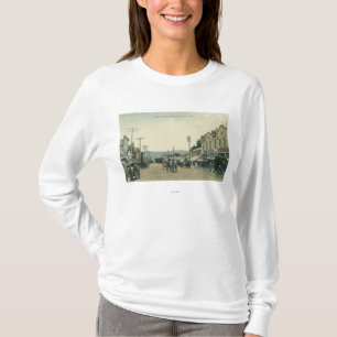 Camiseta Ideia de carruagems do cavalo na rua de Castro