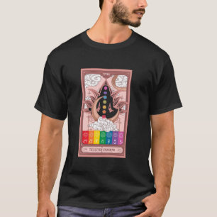 Camiseta Ideia de Cartão de Tarot Lua Crescente para Mulher