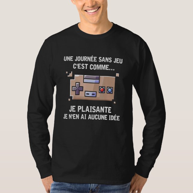 Camiseta Ideia De Console De videos games Para Jogos De Gee (Frente)