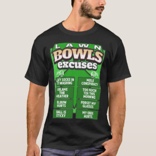 Camiseta Ideia de desculpas engraçadas para homens e bolich