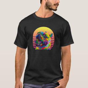 Camiseta Ideia de Estilo Vintage Pug