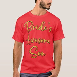 Camiseta Ideia de Festa de Casamento do Filho Incrível da N