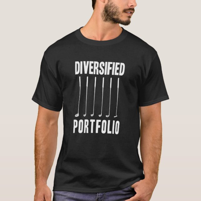 Camiseta Ideia de Golfe Diversificado de Carteira (Frente)