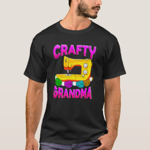 Camiseta Ideia de máquina de costura da avó habilidosa para