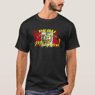Camiseta Ideia de missionário da Missão Mórmon SUD Peru Lim
