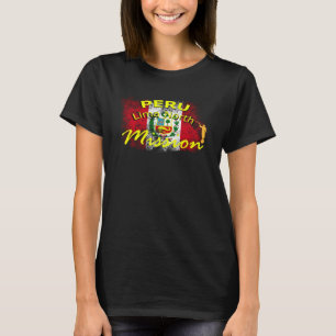 Camiseta Ideia de missionário da Missão Mórmon SUD Peru Lim