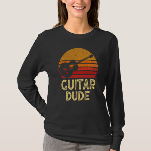 Camiseta Ideia de músico do jogador de violão acústico