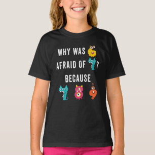 Camiseta Ideia de Números para Crianças - Números de Monstr