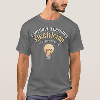 Camiseta Ideia de Oferta de Graduação de Aprendizado Eletri