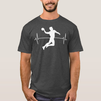 Camiseta Ideia de Oferta de Linha ECG do Jogador de Andebol