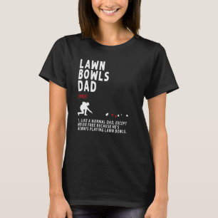 Camiseta Ideia De Pai De Lawn Bowls Para A Reforma Homens