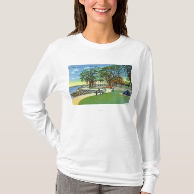Camiseta Ideia de parque de beira-mar da caminhada da (Frente)