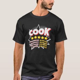 Camiseta Ideia de Pastry Ship Cozinheiro Sous Chef Cozinhei