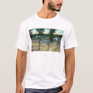 Camiseta Ideia de piscinas da praia de Jantzen