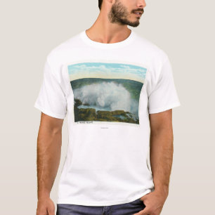 Camiseta Ideia de Portland, ilha de MainePeaks do surf