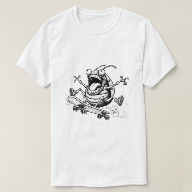 Camiseta Ideia de Presente Cartoon Tema de Personagem (Frente do Design)