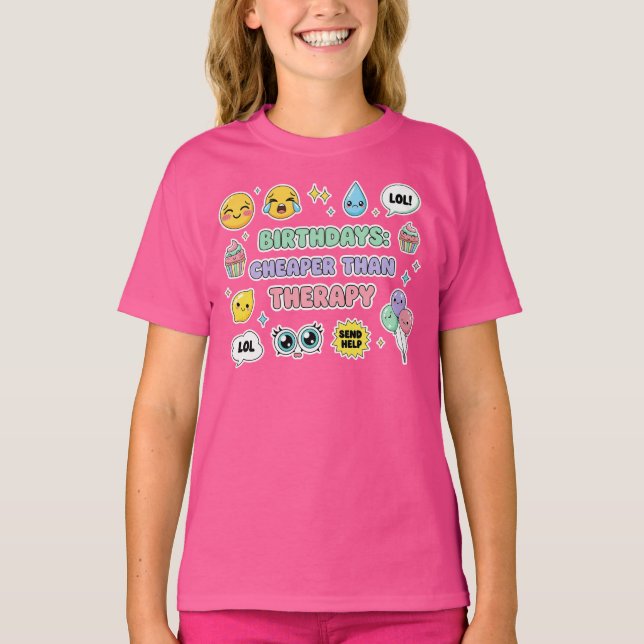Camiseta Ideia de presente de aniversário humorístico com E (Frente)