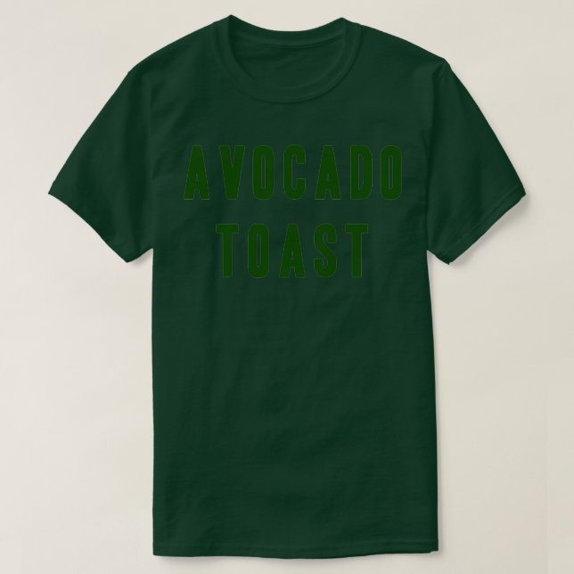 CAMISETA IDEIA DE PRESENTE DE AVOCADO TOAST (Frente do Design)