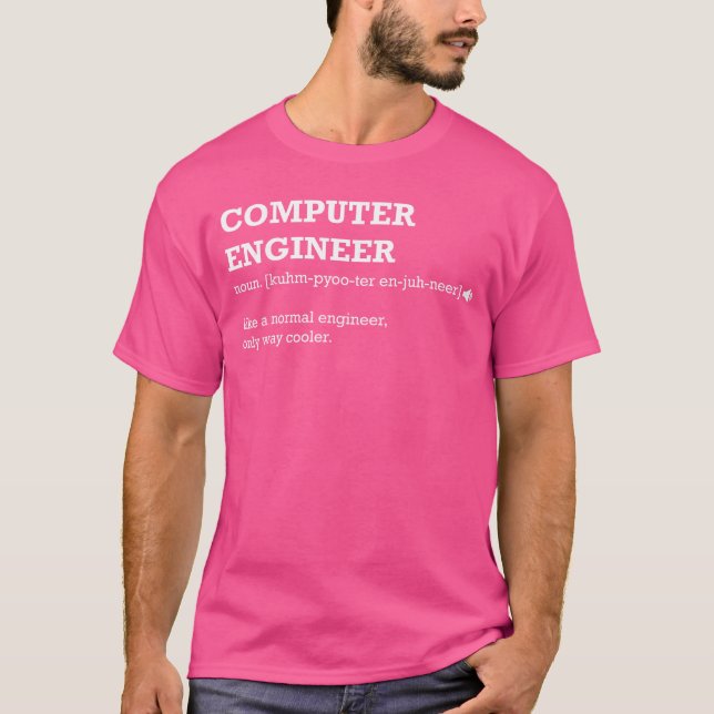 Camiseta Ideia de presente de Engenheiro de Computador para (Frente)