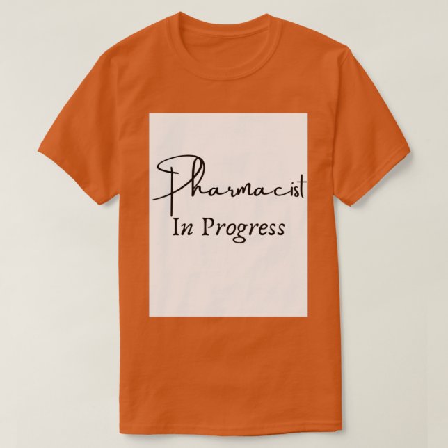 Camiseta ideia de presente de farmacêutico em curso 1 (Frente do Design)