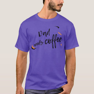 Camiseta Ideia de presente de pai de hora de café