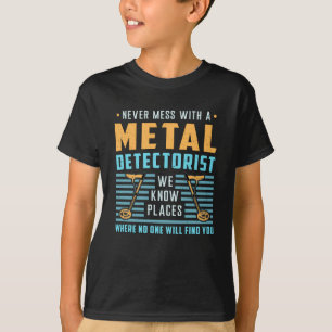 Camiseta Ideia de Presente do Detector Detector de Detecção