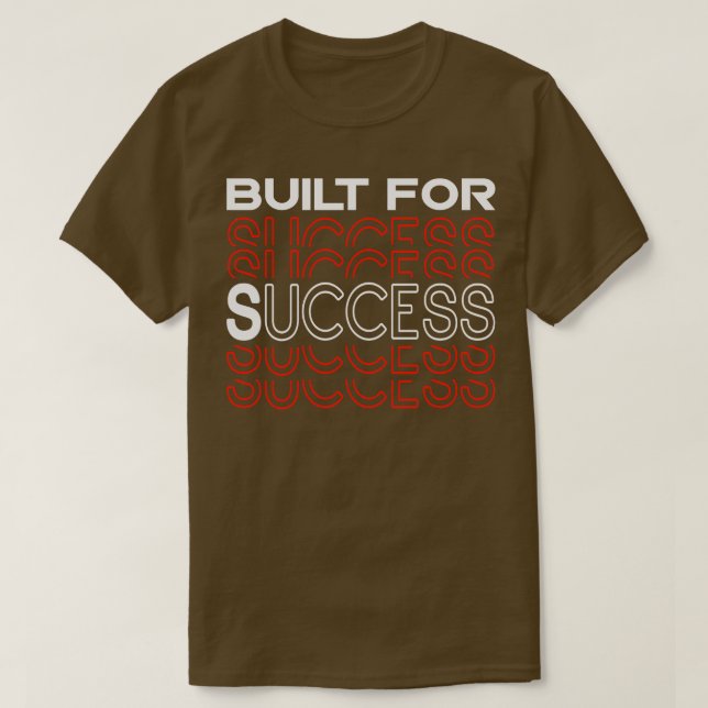 Camiseta Ideia De Presente Empreendedor Criada Para O Suces (Frente do Design)