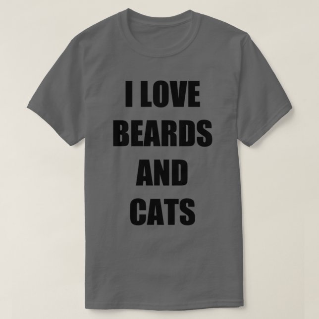 Camiseta Ideia de presente engraçada para a barba do gato (Frente do Design)