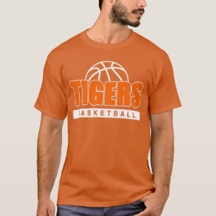 Camiseta Ideia de presente esportivo mascote Tigers Basketb