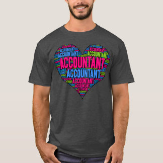 Camiseta Ideia De Presente Para Contabilista De Coração Inc