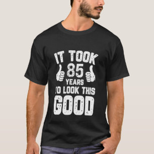 Camiseta Ideia de Presentes de Aniversário de 85 Anos Brinc
