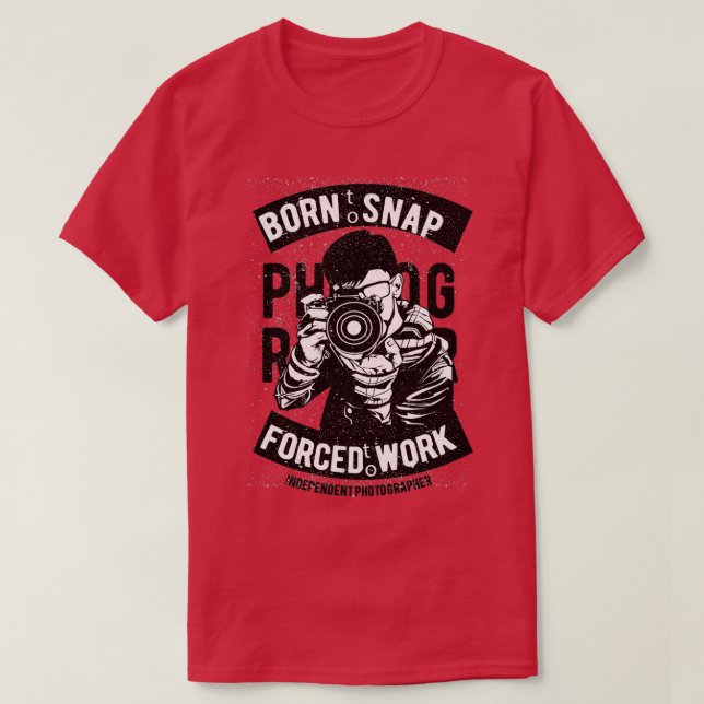 Camiseta Ideia de presentes do fotógrafo (Frente do Design)