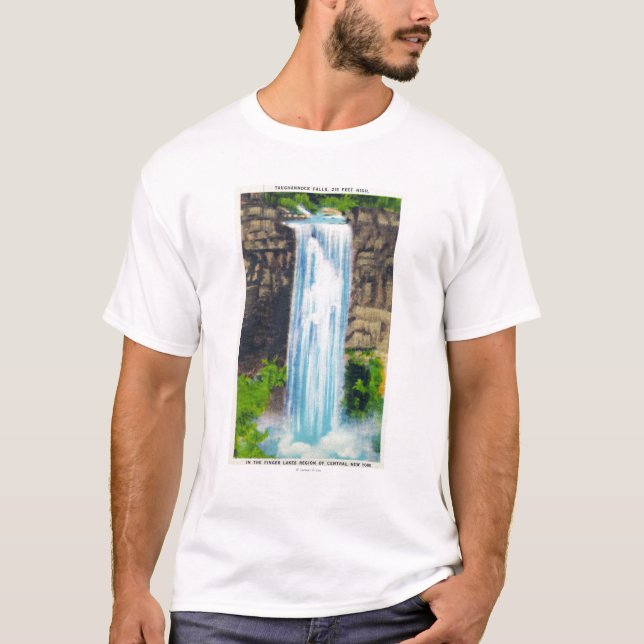 Camiseta Ideia de quedas de Taughannock (Frente)