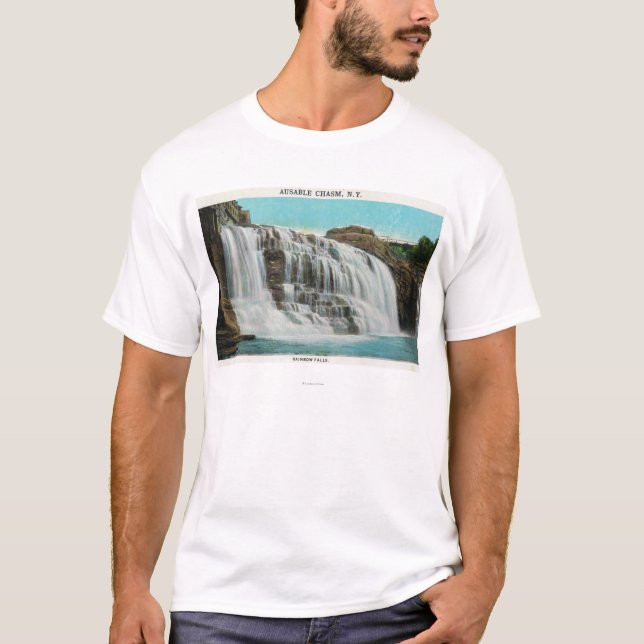 Camiseta Ideia de quedas do arco-íris (Frente)