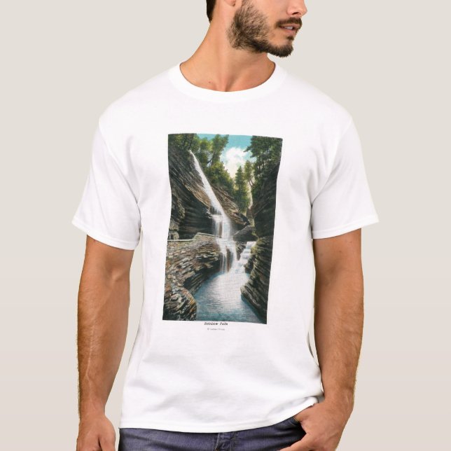 Camiseta Ideia de quedas do arco-íris (Frente)